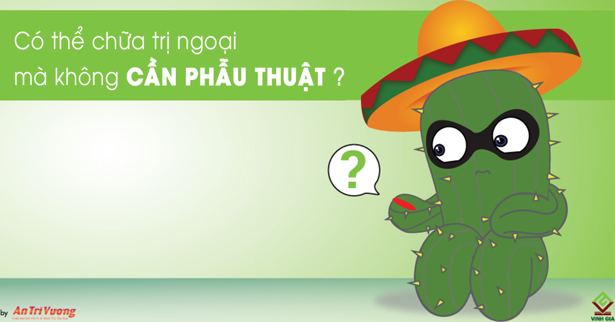 Banner minh họa với câu hỏi “Có thể chữa trĩ ngoại mà không cần phẫu thuật?”